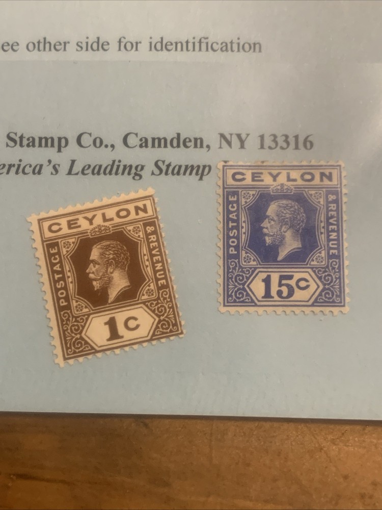 CEYLON 200 206 1912-1920