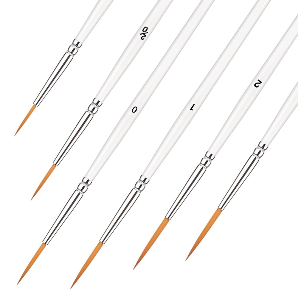 Script Liner Brush, 6 PCS Highly Flexible Paint Brushes Extra Long Fine Point...