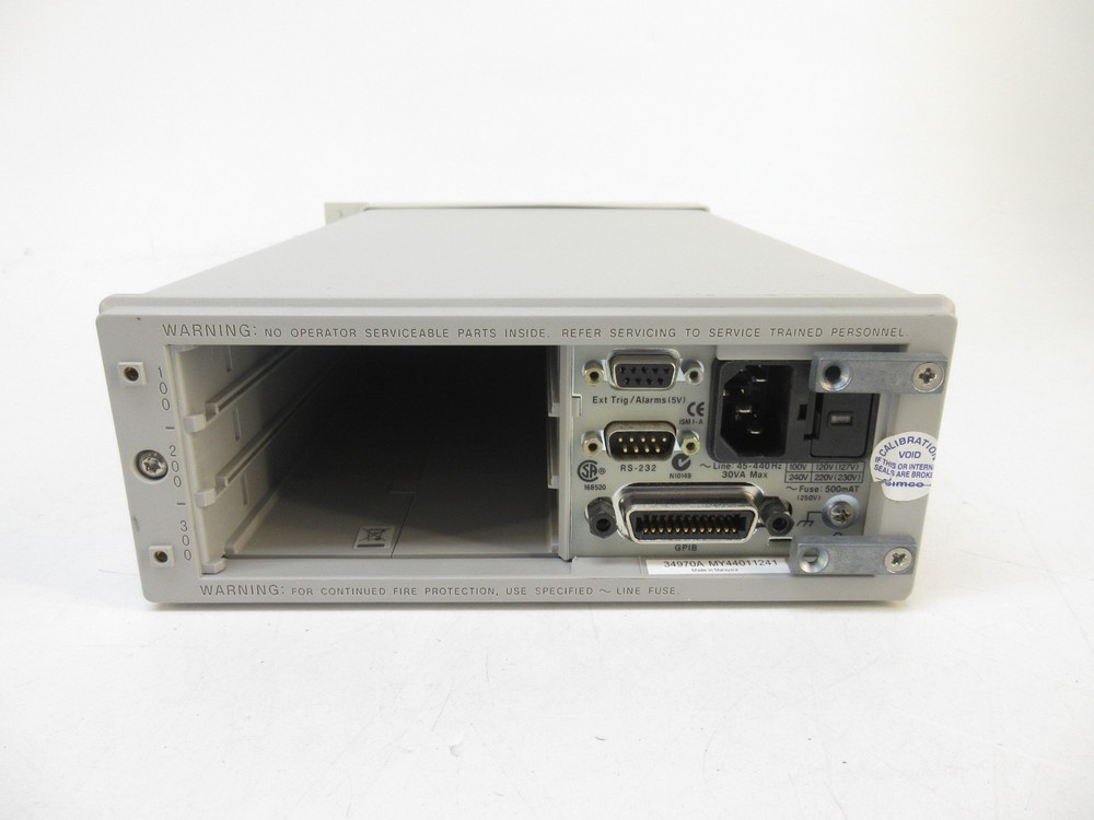 Agilent 34970A Data Acquisition / Data Logger Switch Unit w/ RS232 GPIB, DMM