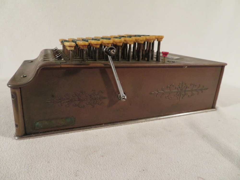 Vintage Antique Comptometer Adding Machine Felt Tarrant 1920s