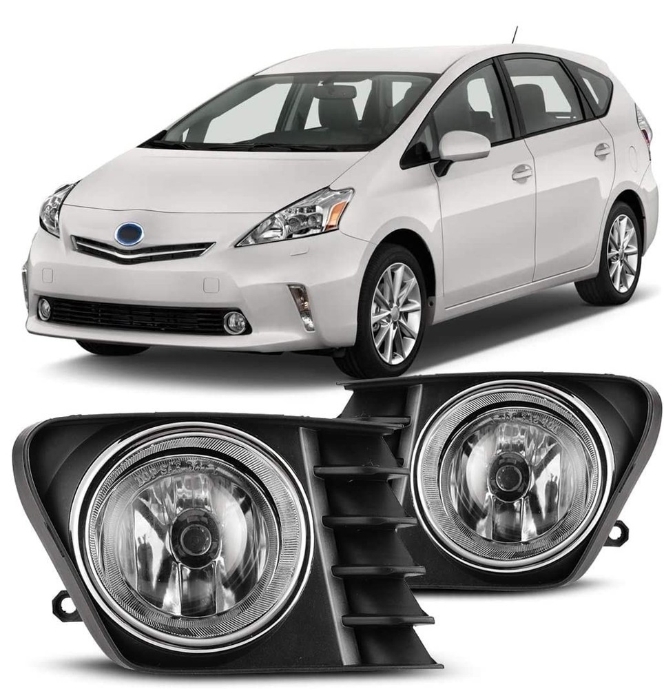 Fog Lights with Switch Wiring Kit for 2012-2014 Prius V
