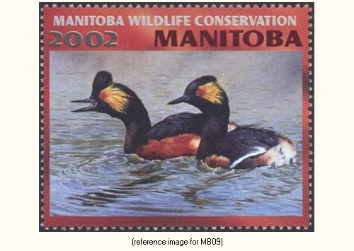 D2K Canada(Manitoba) 2002 $6.00 Habitat (grebe)