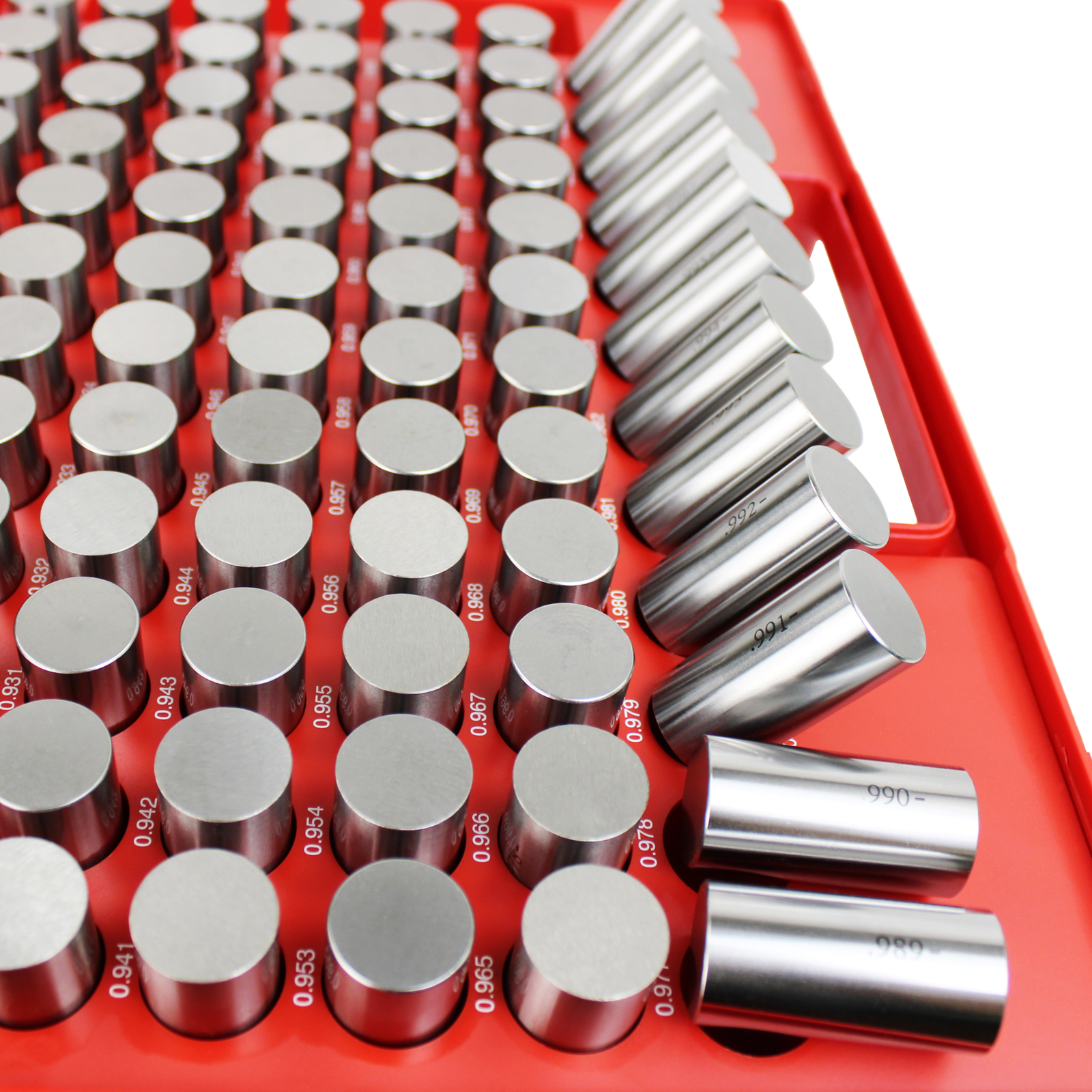 HFS(R) Steel Pin Gage Set Minus (84Pcs (0.917-1.000") M7) Precision Measurement