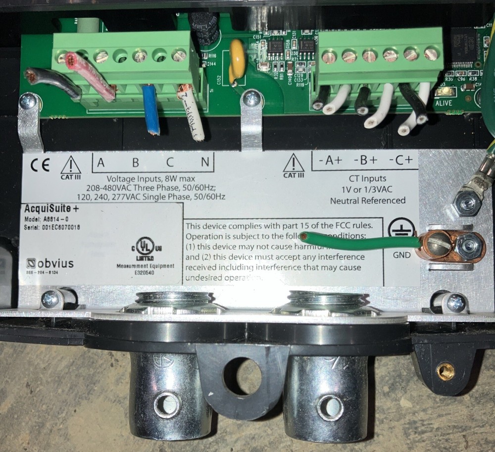 OBVIUS A8814 AcquiSuite + Data Acquisition Server TESTED (No Power Supply)