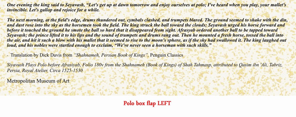 Persian Jigsaw Puzzle "Polo"