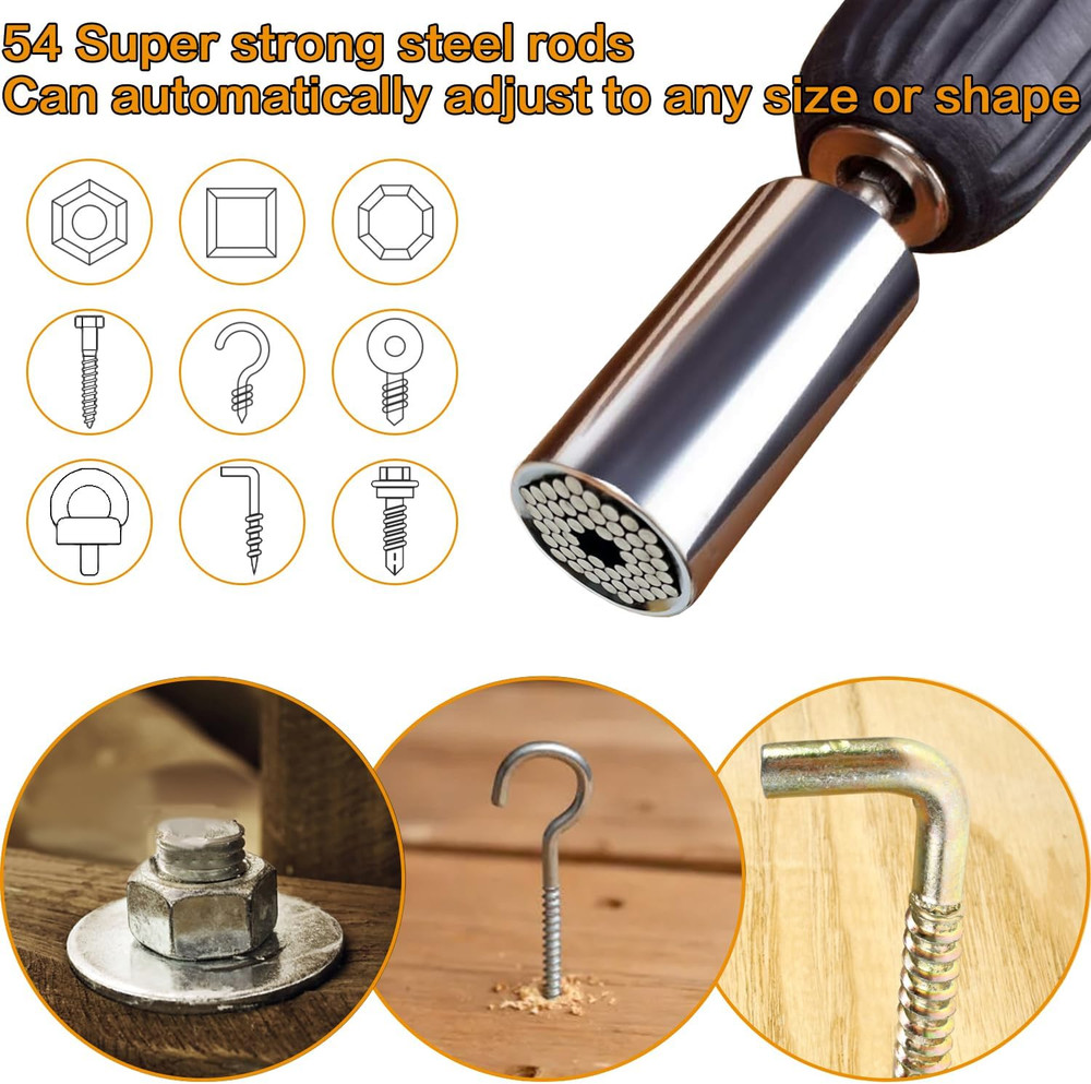 Gifts for Men, Stocking Stuffers for Adults Men, Super Universal Socket Tool, Bi