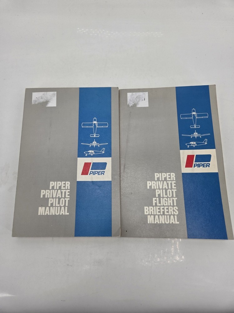 Piper Private Pilot Manual & Flight Briefers Books 1977
