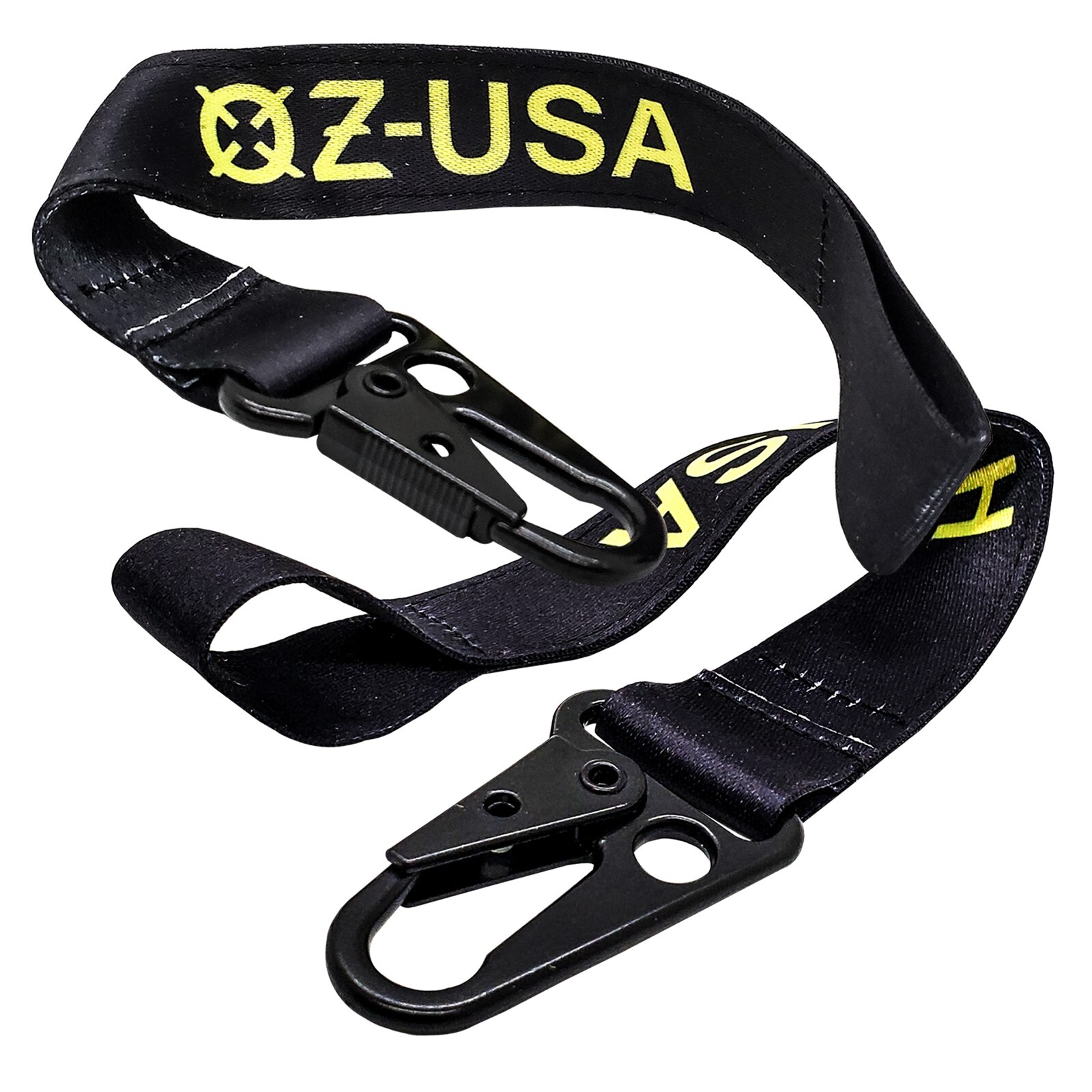 2X Winch Hook Tag Pull Safety Tie-Down Strap Carabiner Clip Off-road Truck UTV