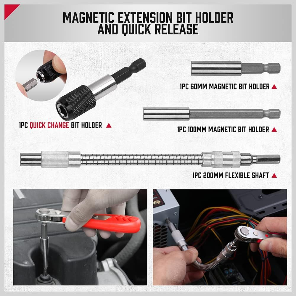 232-Piece Ultimate Screwdriver Bit Set - Security Bit Set, Screw Driver Bit Set,