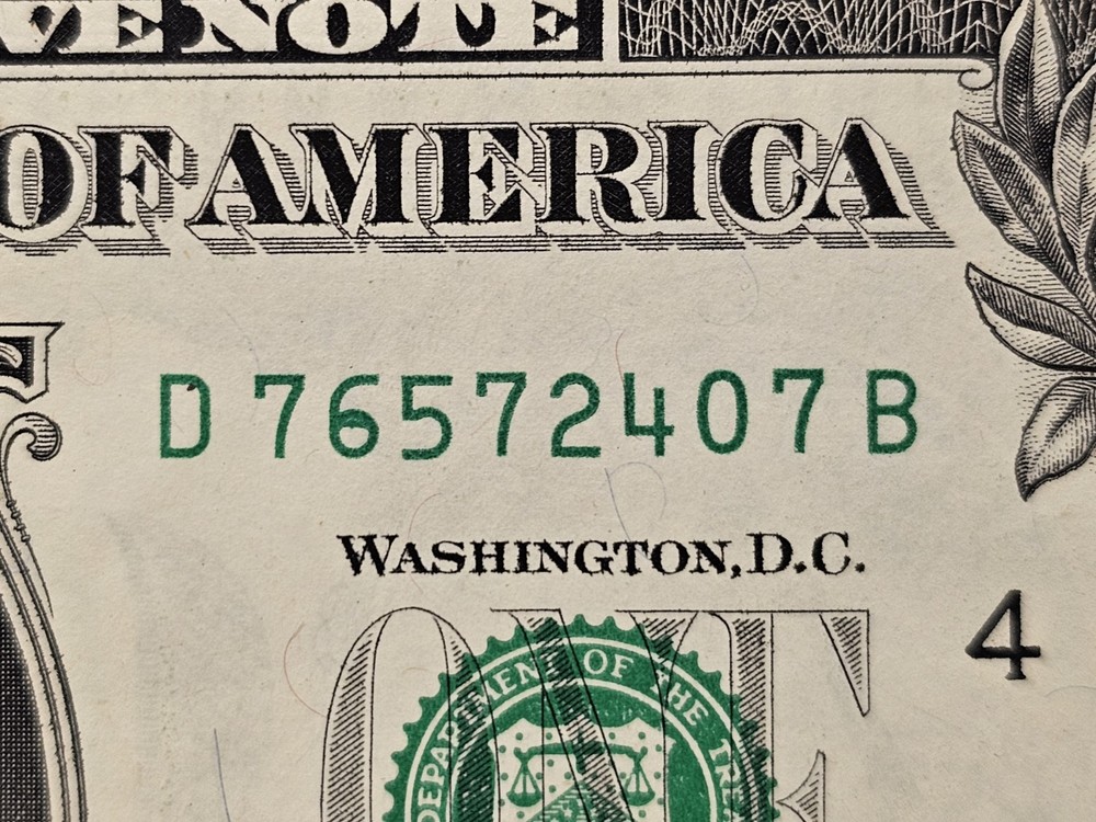 🚀 AU $1 Note-Errors Slight Offset Print, Misaligned, Double Serial Digit "6"🚀