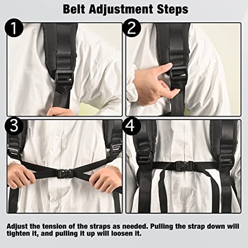 Backpack Sprayer Replacement Straps Adjustable, Black