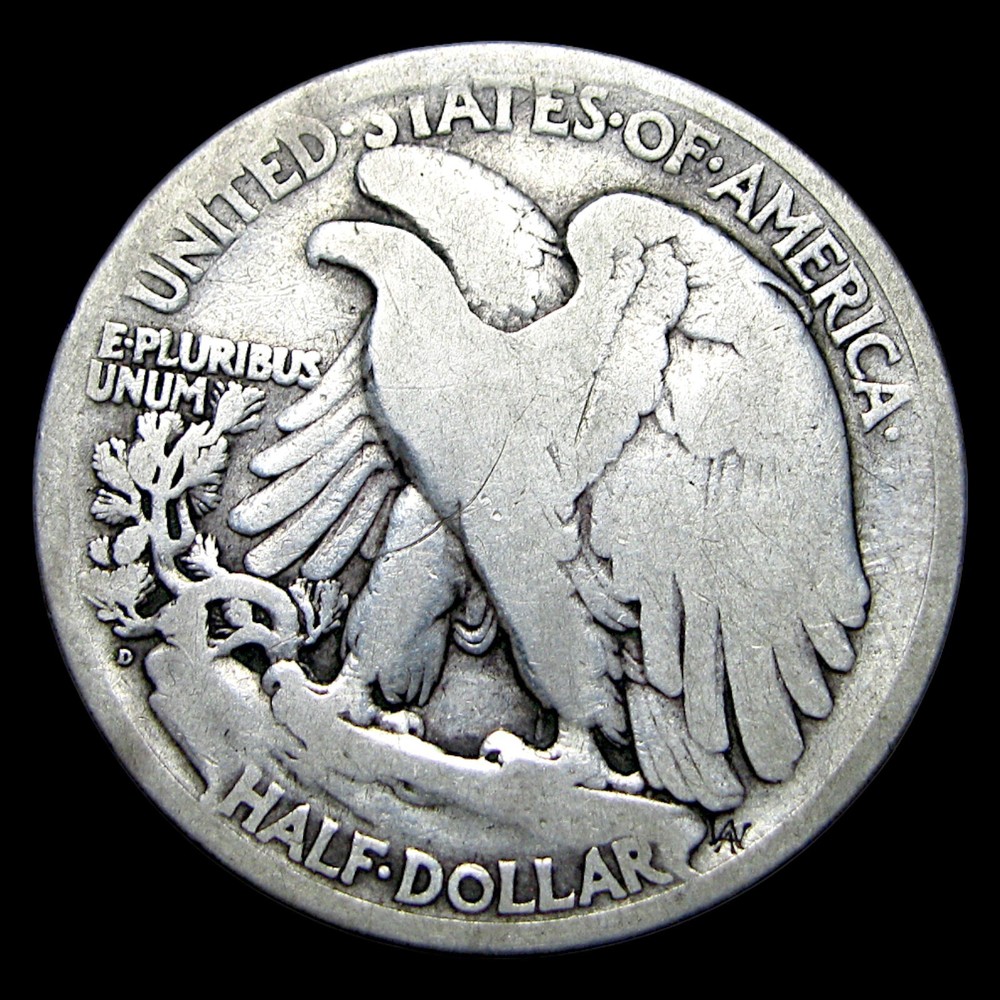 1919-D Walking Liberty Half Silver ---- Nice Coin ---- #741D