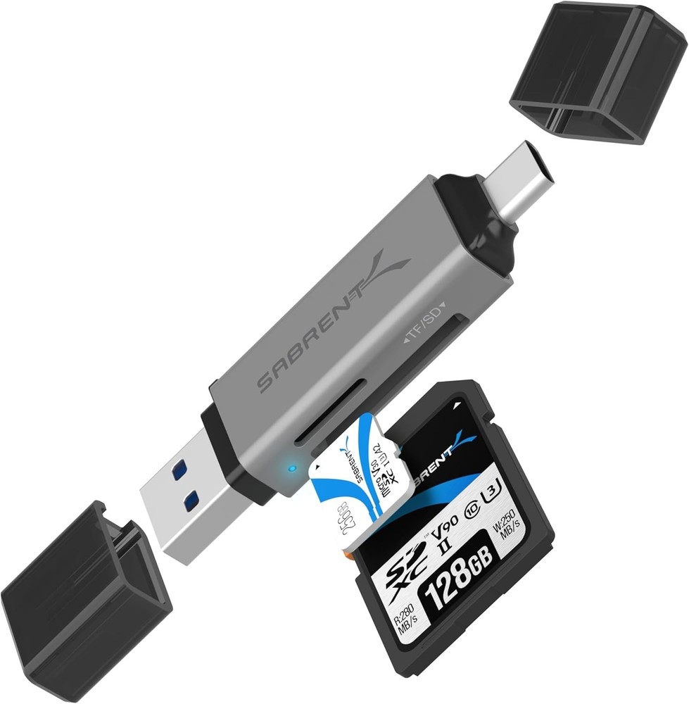 Versatile USB C and Micro SD Card Reader for Quick File Transfers Across Devices