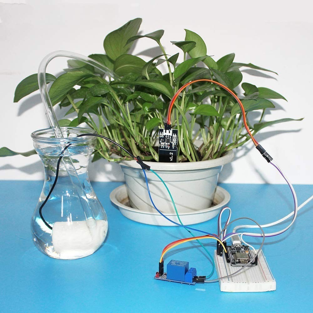 Automatic Irrigation DIY Kit Self Watering System with Capacitive Soil Moistu...