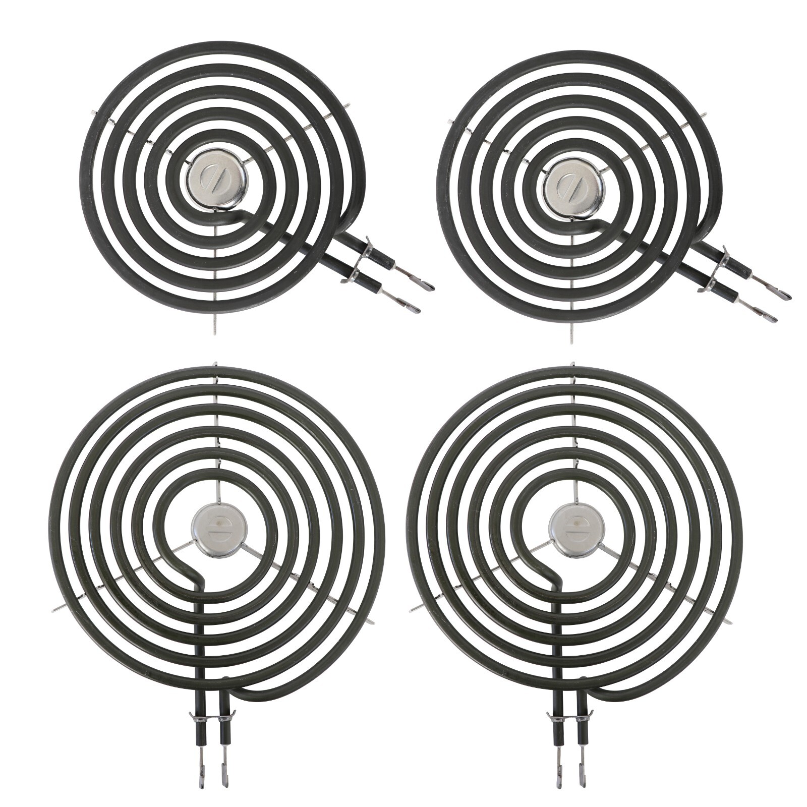 GE Electric Range Burner Element Kit 4 Pack (2, 6") WB30M1 (2, 8") WB30M2
