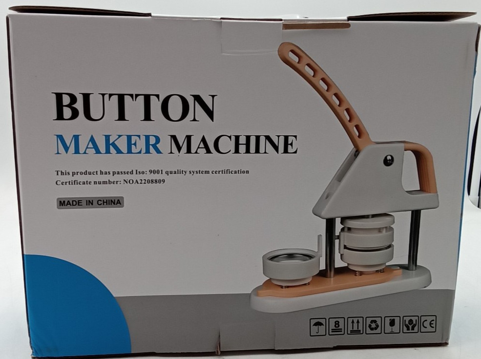 58mm/2.25" Button Maker Kit 100 Button Part Button Maker Machine Pin Badge Press