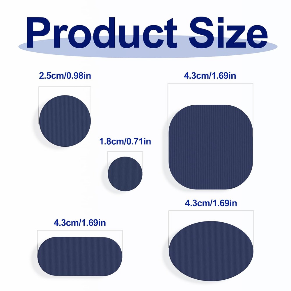 45PCS Down Jacket Repair Patch for Puffer Jackets Three Sizes, Pre-Cut-Navy
