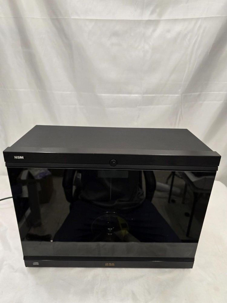 NSM CD 100 Disc Library System CD3101AC + CD3101 Untested Powers On