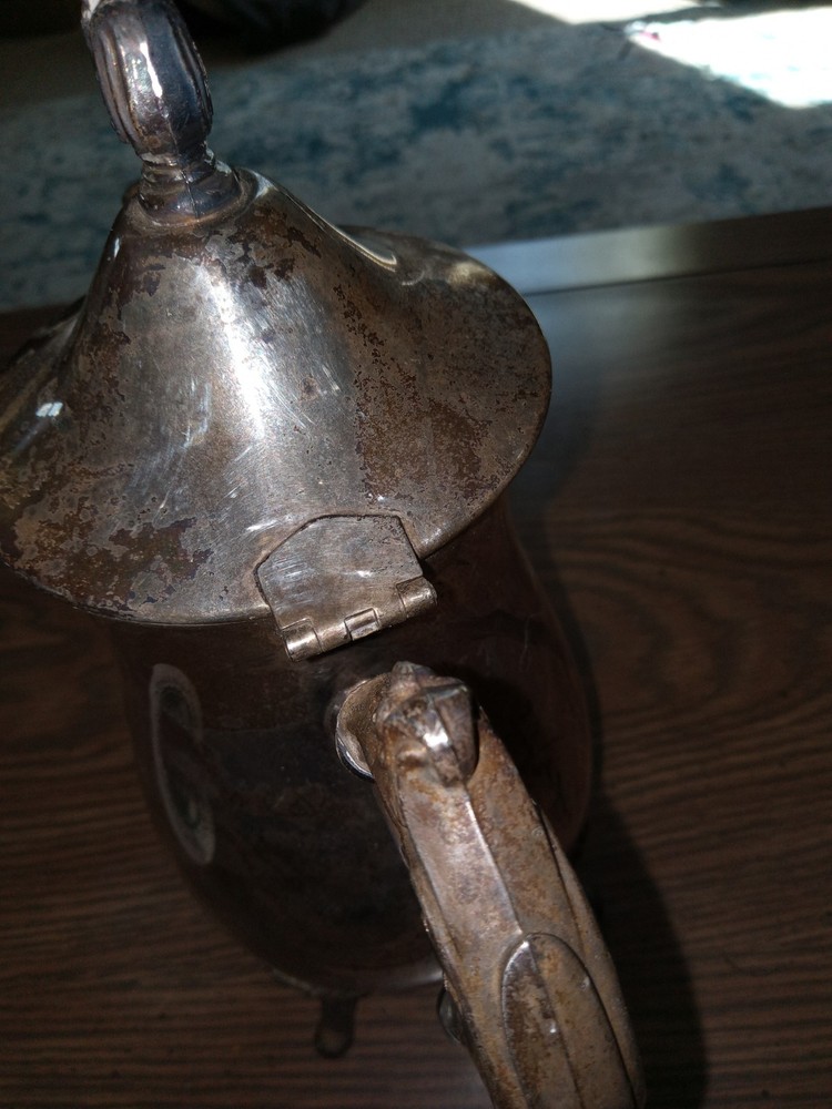vintage silver plated teapot