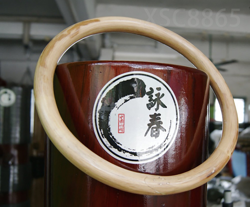 Wing Chun Wooden Dummy Ring Leaf Hand Adhesion Training Kung Fu Practice Tool
