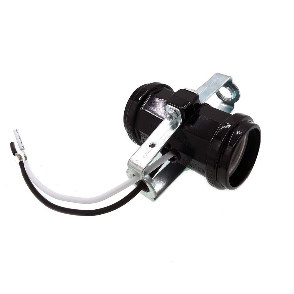 Medium Base E26 Double Light Fixture Socket Multi-Cluster Lamp holder Wire C338