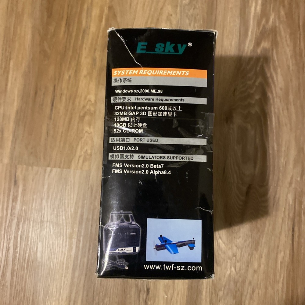 Esky EK2-0905A RC Flight Simulator Controller USB w/ Software NEW OB