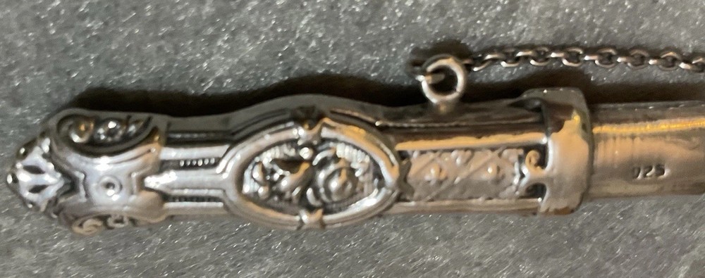 Needle Case Antique Silver Sewing Etui Chatelaine