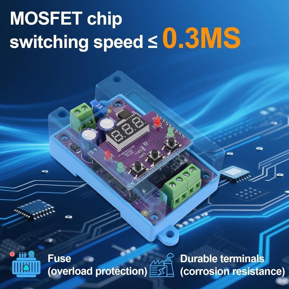 Automatic Transfer Switch 8A, Dual Power Backup Module for Solar & Battery, Seam