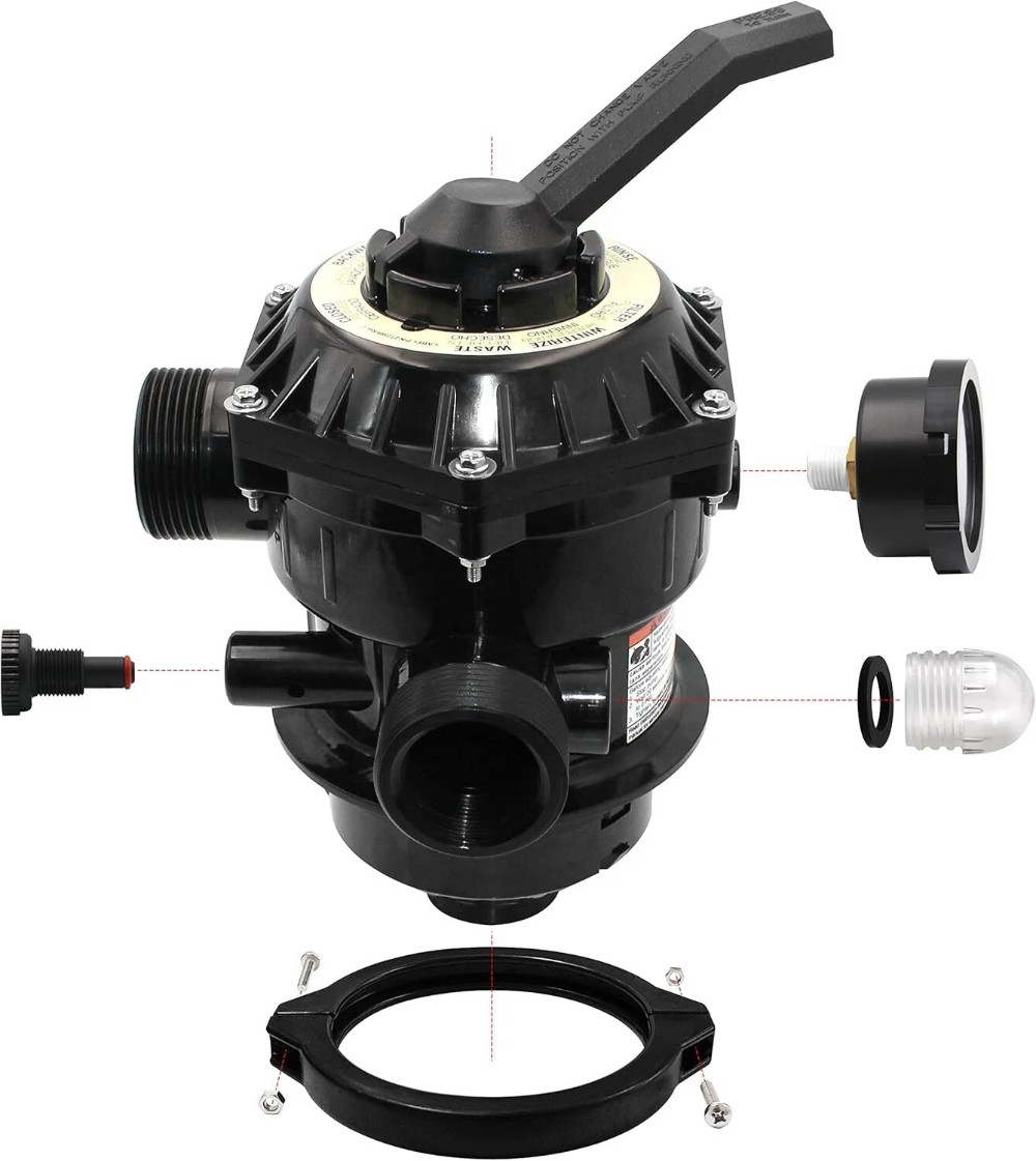 FOR 262506 1-1/2-Inch 6-Way Clamp Style Valve Replacement Pool and Spa Sand