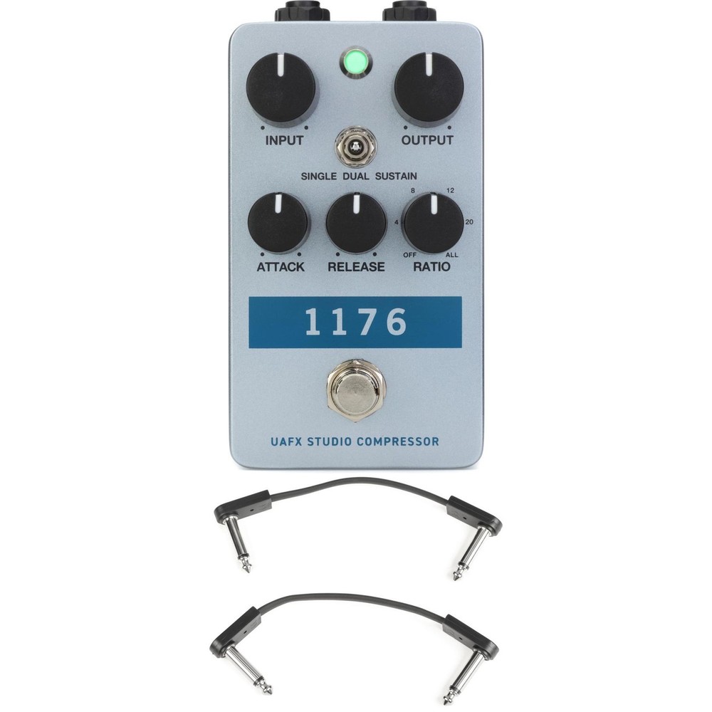 Universal Audio UAFX 1176 Studio Compressor Pedal with EBS Patch Cables