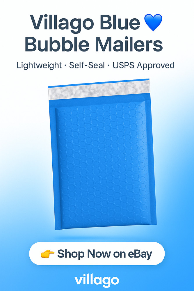 4x8 Bubble Mailers Poly Padded Envelopes Self Seal Shipping Pack Blue