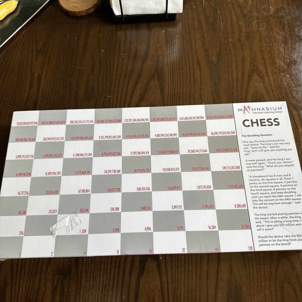 Mathnasium Chess Board Game Learning Educational Math Homeschool NEW