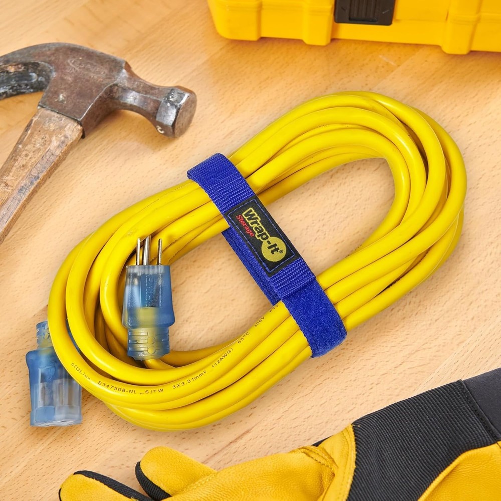 20-Pack Assorted Hook and Loop Straps for Cables, Hoses and Organization