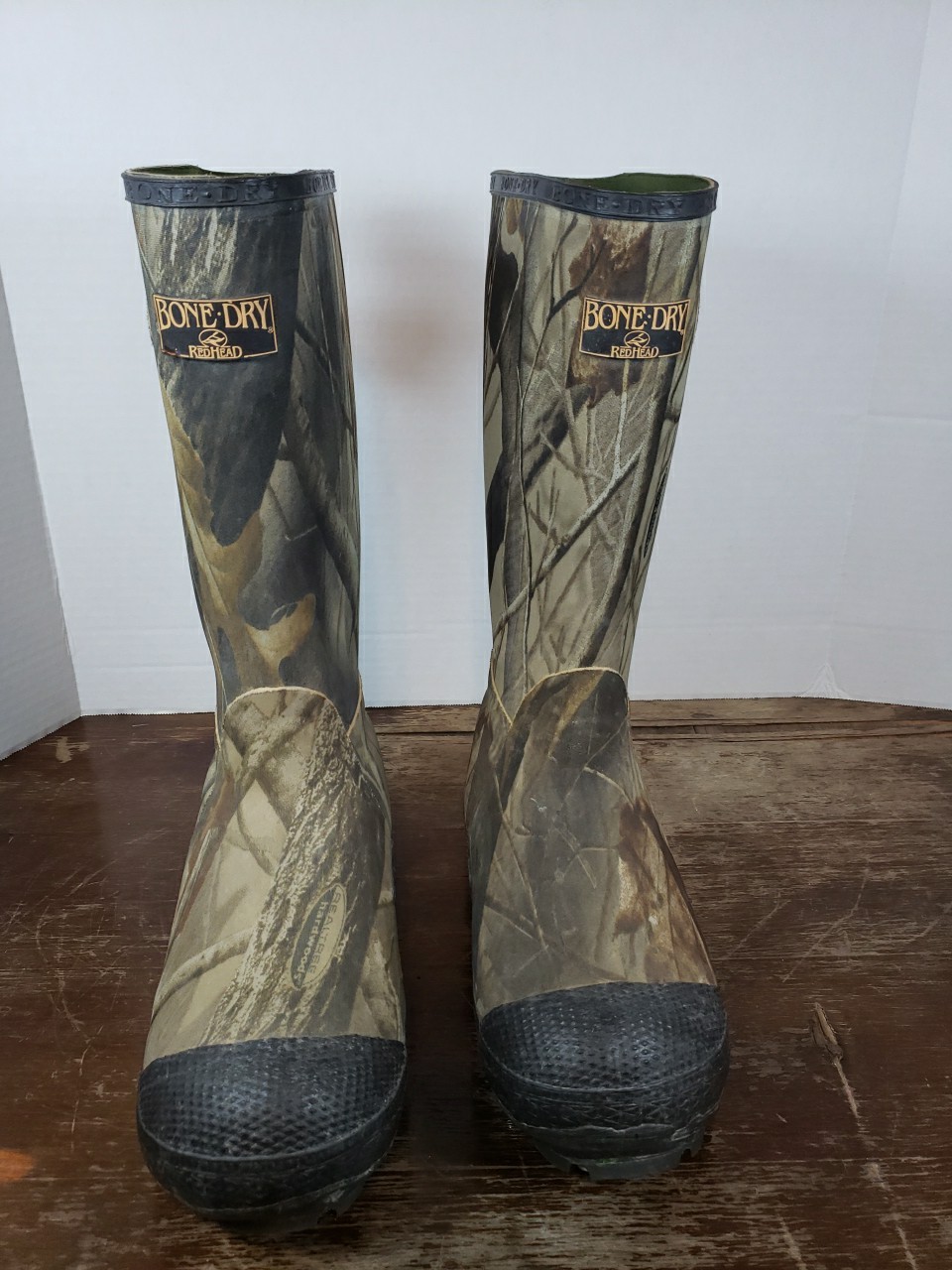 Redhead Bone Dry Realtree Hardwoods Rubber Boots 7 Thinsulate Steel Shank 1000g