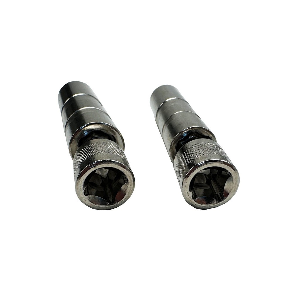 14mm & 16mm Thin Wall Magnetic Swivel Spark Plug Socket 12-Point Removal Tool