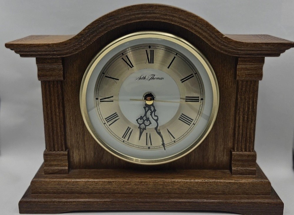Seth Thomas Mantel Clock Wood Frame