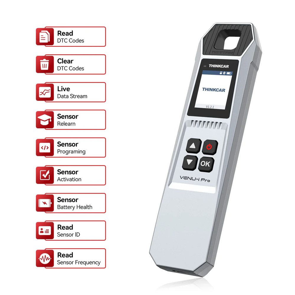 ThinkScan 689BT&TPMS Tool Bidirectional Auto Diagnostic E.CU Coding OBD2 Scanner