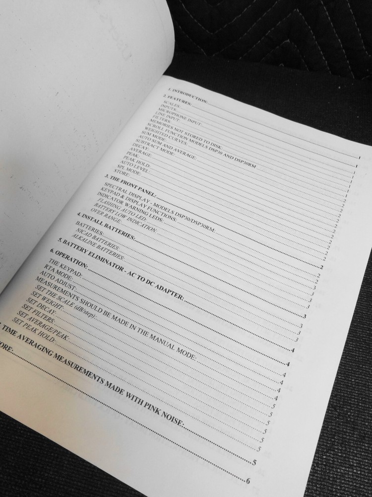 Goldline DSP30 Band Portable Audio Analyzer Computer Interface w/ Microphone