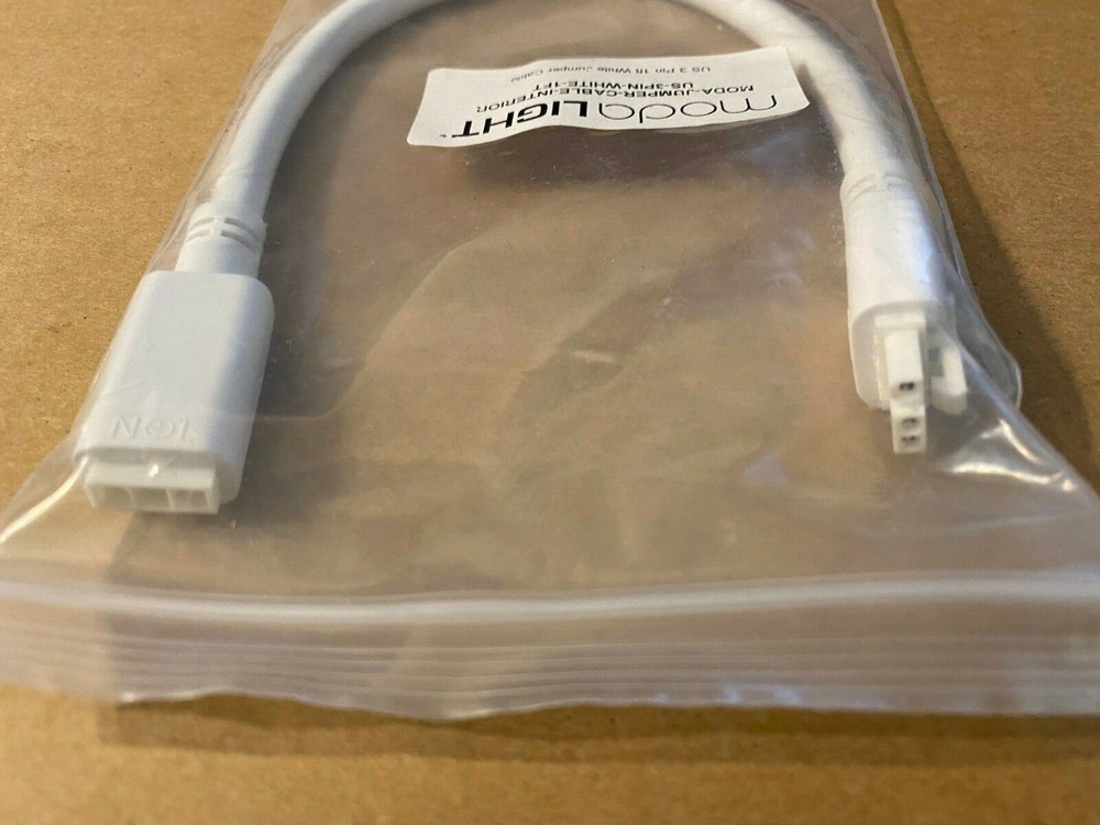 ModaLight Moda-Jumper Cable Interrior US-3PIN-WHITE-1FT