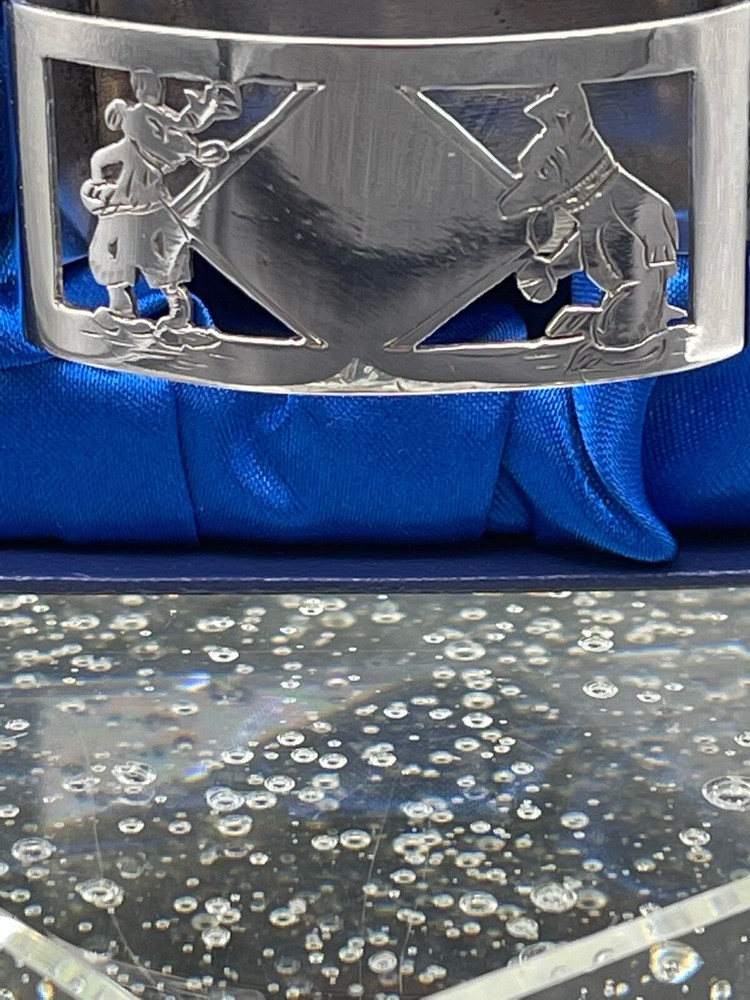 Sterling Silver Disney Mickey Mouse napkin ring.