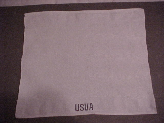 ORIGINAL, VG Cond. WHITE Veterans Admin. Hand Towel As Used In VA Hospitals
