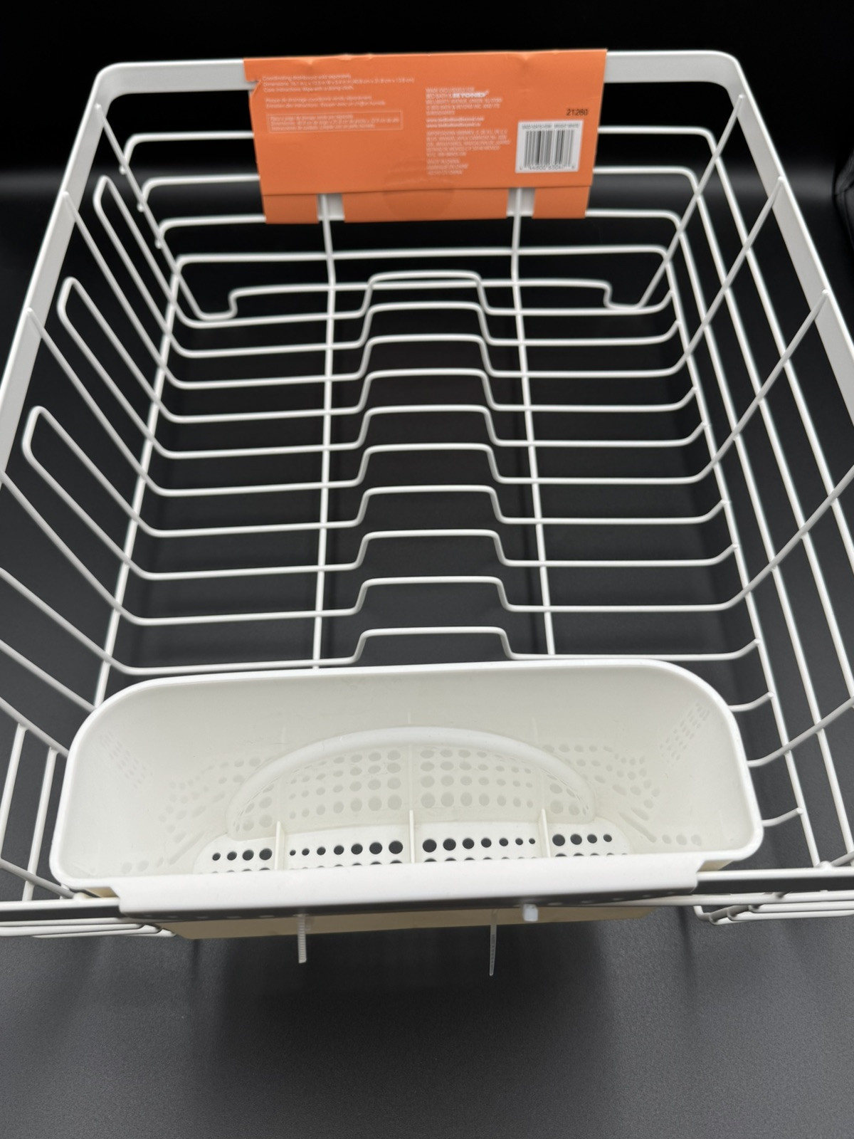Large Flat Wire Dish Rack By Bed Bath & Beyond Squared Away 16.1x12.5x5.4 Inches