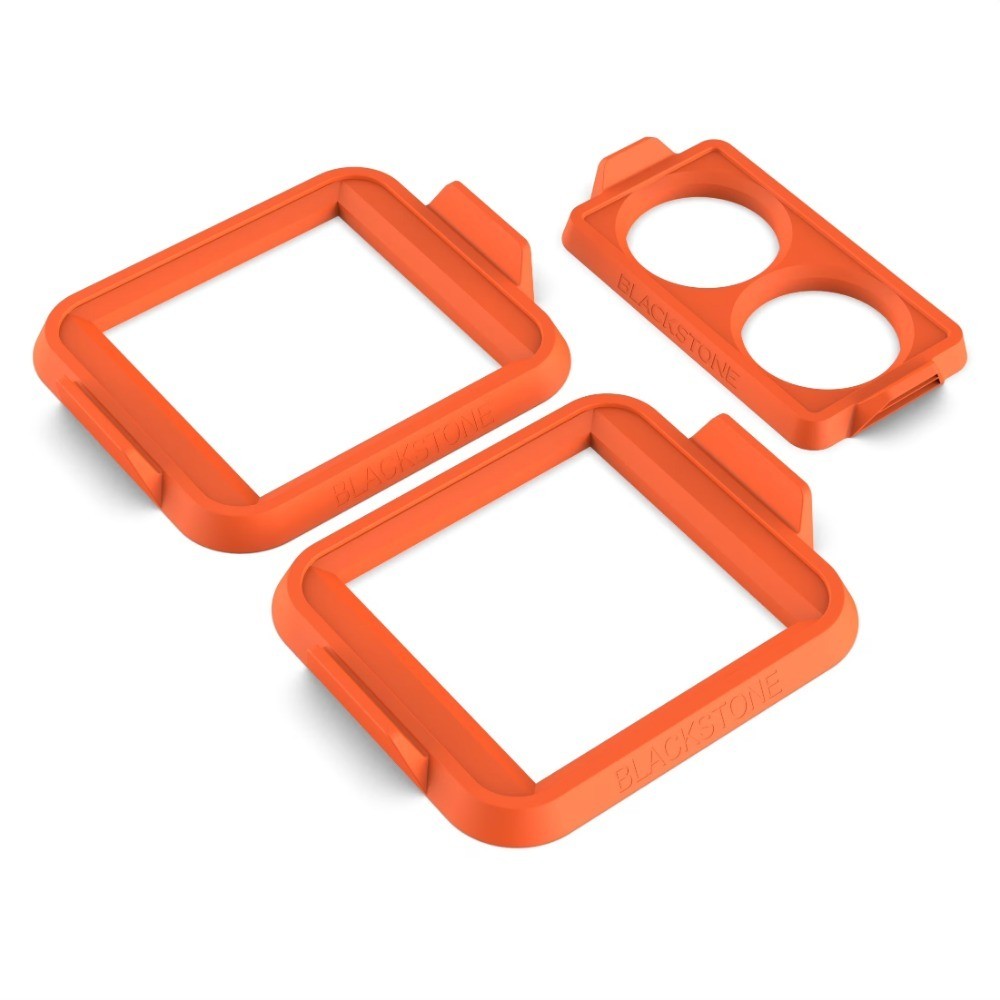 Silicone Egg Ring Set Circle and Square Non-Stick Omelet Maker Kitchen Tool