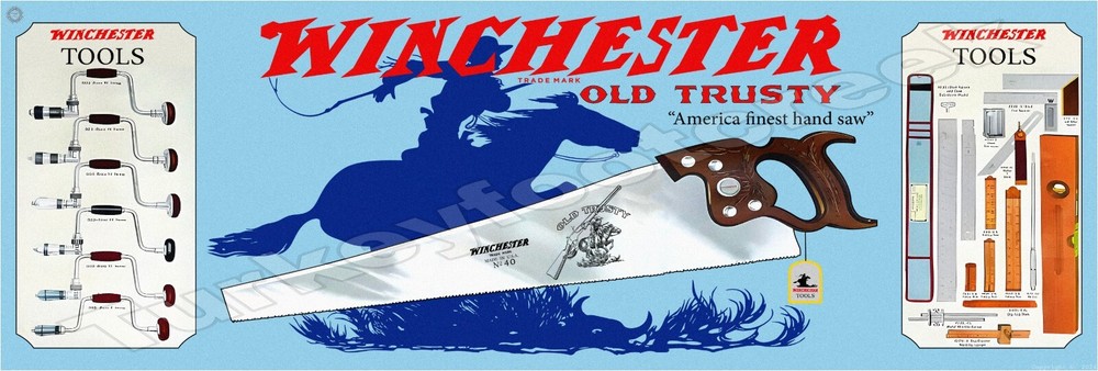 Winchester Tools Metal Sign 2 Sizes to Choose From