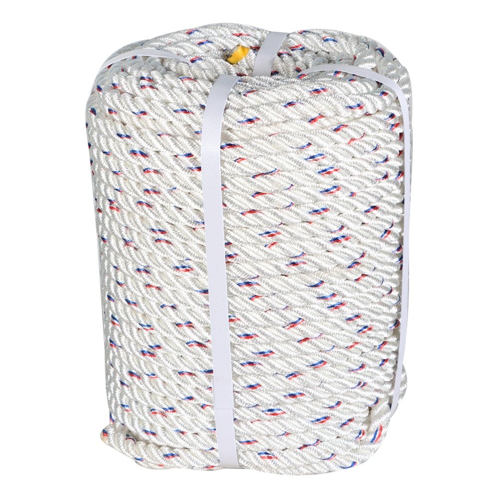Double Braid Polyester Arborist Bull Rope 5/8"×150' 7200Lbs Pulling Rigging Line