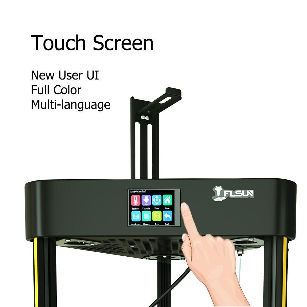 FLSUN Q5 Delta 3D Printer, Used, Auto-leveling probe, USB