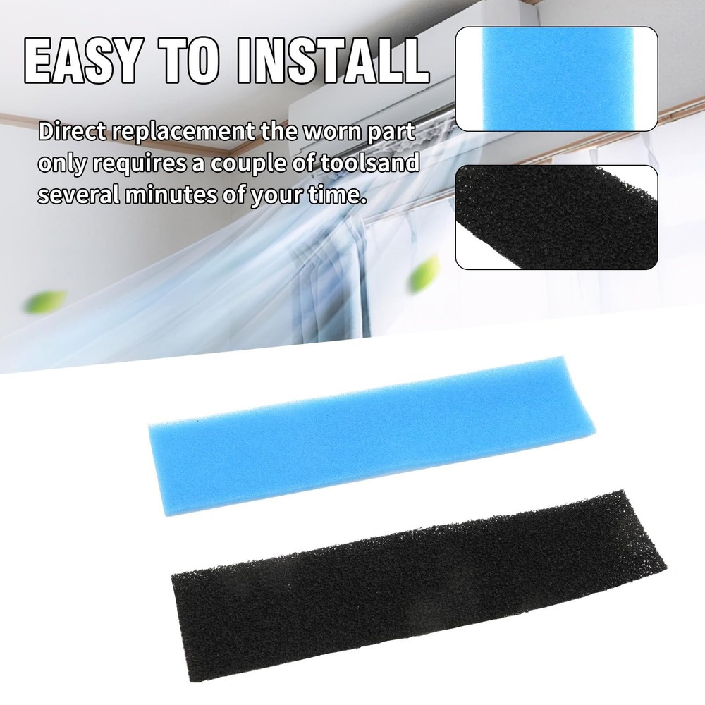 12Pcs MAC-2330FT-E MAC-3000FT-E Mini Split Air Filter, Air Filter without Fra...