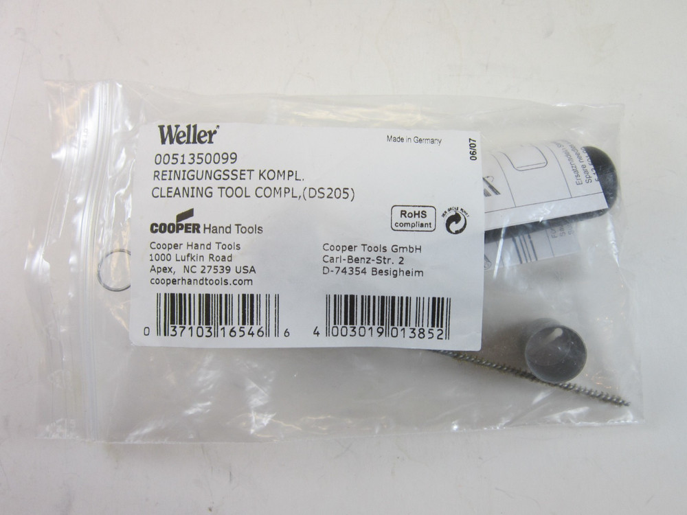 Weller Cleaning Tool 0051350099 Open Box DS205