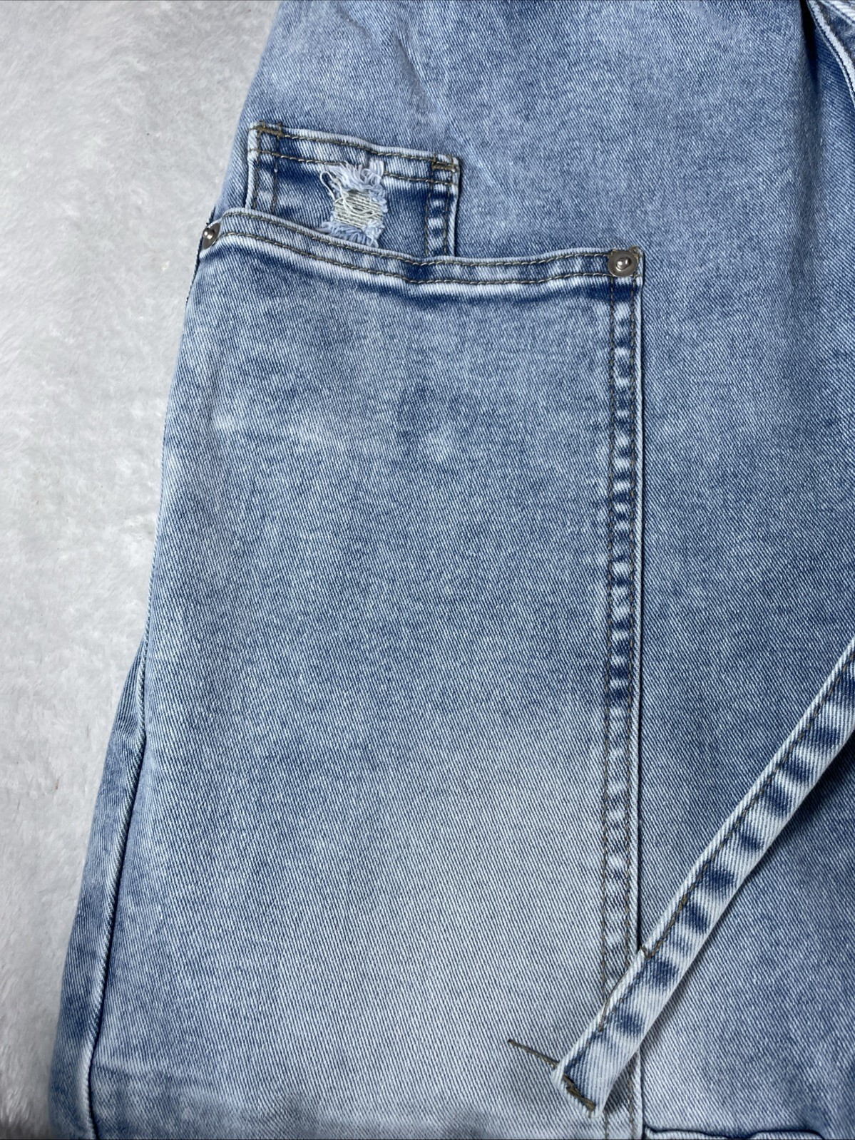 -NWT-Flamingals Wide Leg Jeans Drawstring Mid Waist Baggy Belted Size Large