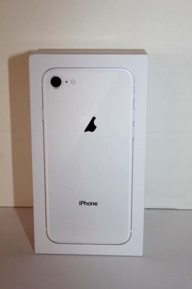 Apple iPhone 8 Silver 64gb WHITE EMPTY BOX ONLY Replacement Storage Box